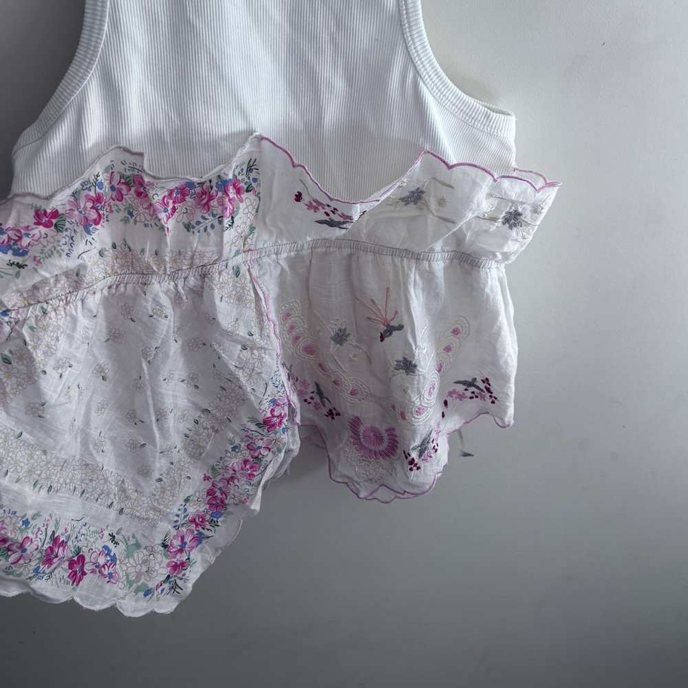 NWT Anthropologie Floral Scarf Tank Size: XL - Picture 3 of 5